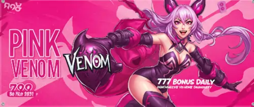 pink venom 777 daily bonus