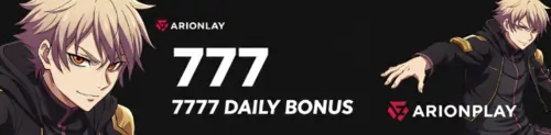 arionplay 777 daily bonus
