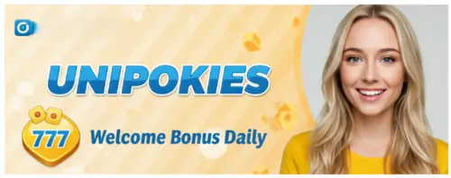 unipokies 777 welcome bonus daily