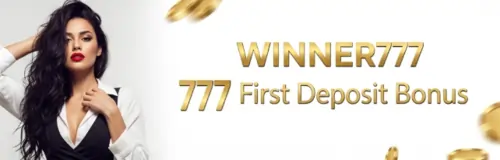 winner777 777 first deposit bonus